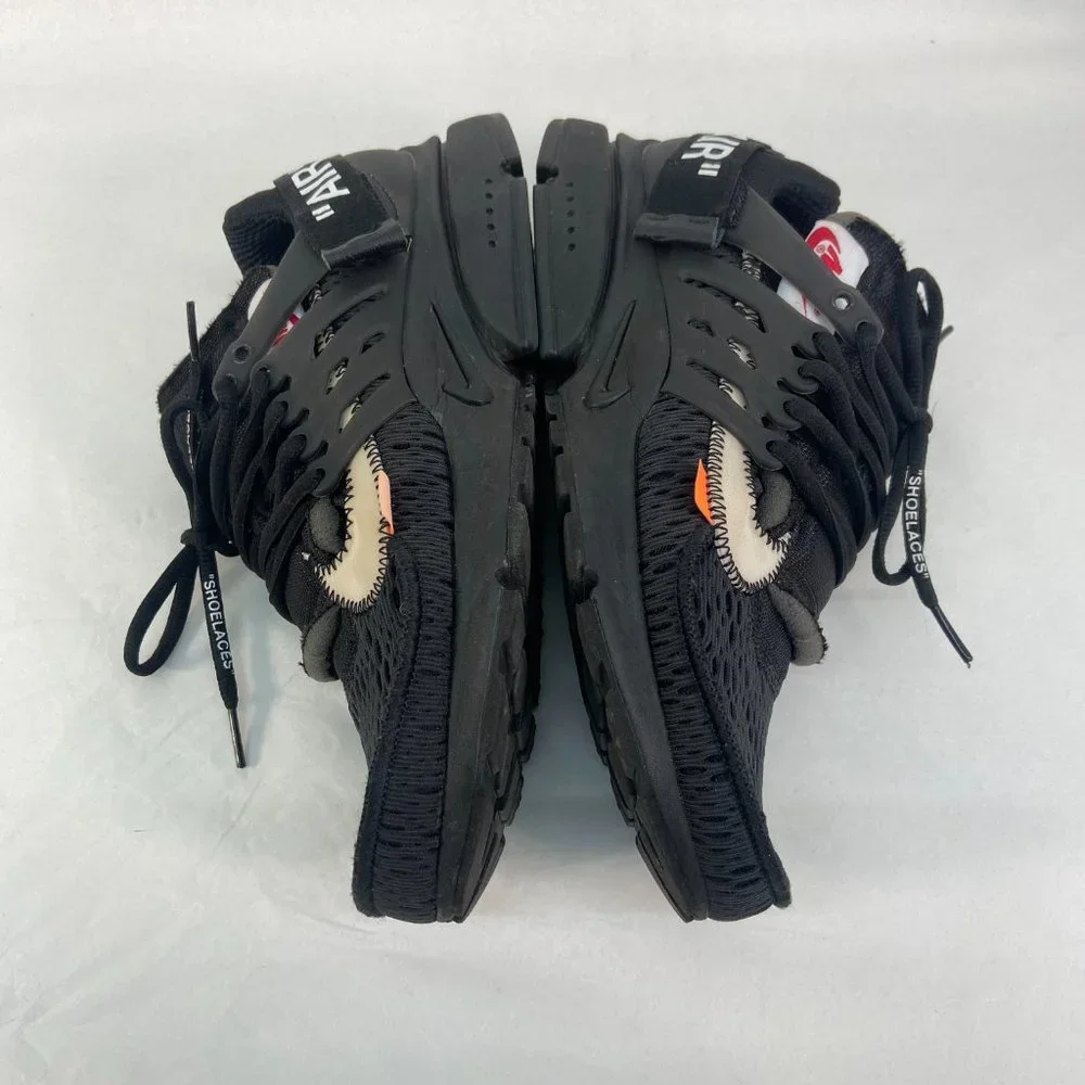 Nike Air Presto OFF-White Virgil The Ten 2018 AA3830-002 Black Lace Up Sneakers - Picture 7 of 15